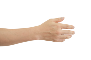 Man hand gesture isolated. png