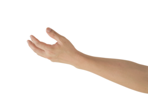 Man hand gesture isolated. png