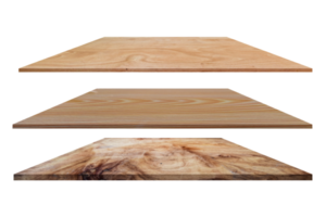 mesa de prateleiras de madeira isolada png