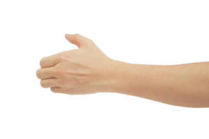 Man hand gesture isolated. png