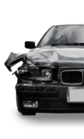 Car crash accident isolated on transparent background. Broken headlight. png