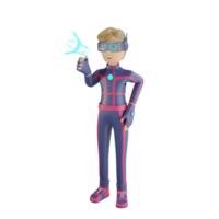 3d personaggio metaverso virtuale marketing png