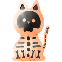 gato fantasma del cráneo png