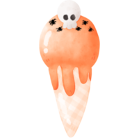 sobremesa de halloween em aquarela png