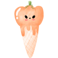 sobremesa de halloween em aquarela png