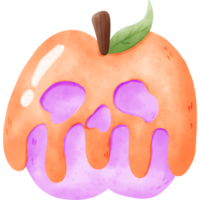 sobremesa de halloween em aquarela png