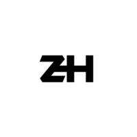 Initial Letter ZH Icon Vector Logo Template Illustration Design Pro Vector