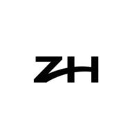 letra inicial zh icono vector logo plantilla ilustración diseño pro vector