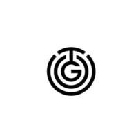 TG Alphabet letters Initials Monogram logo Pro Vector