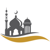 Mosque icon design silhouette png