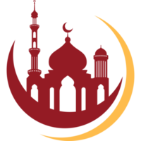 moschea icona design silhouette png