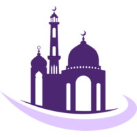 silhouette de conception icône mosquée png