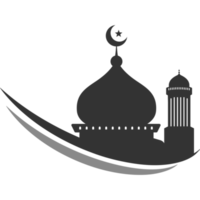 moschea icona design silhouette png