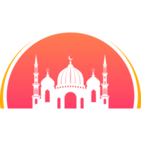 Mosque icon design silhouette png