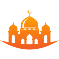 Mosque icon design silhouette png