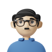 3d avatar insegnante png