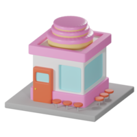 café isométrique 3d png