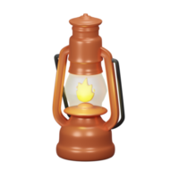 antorcha de fuego de luz de icono 3d png