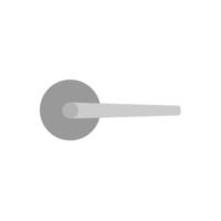 Door handle architecture security symbol exit vector icon. Detail conept flat access lock knob home