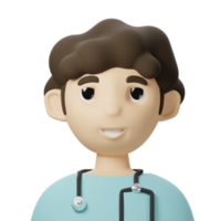 3d avatar medico png