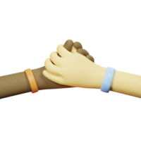 3D Hand Gesture Diversity Holding Each Other png