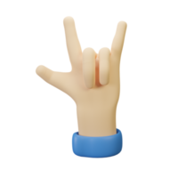 3d hand gest metall png