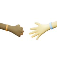 3D Hand Gesture Diversity Rock Paper png