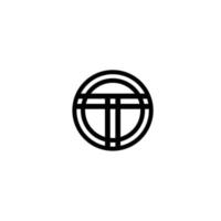 T Alphabet letters Initials Monogram logo Pro Vector