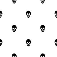 Black skeletons in various poses pattern. Halloween design. Perfect for fall, holidays, fabric, textile. Seamless repeat swatch. vector