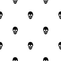 Black skeletons in various poses pattern. Halloween design. Perfect for fall, holidays, fabric, textile. Seamless repeat swatch. vector