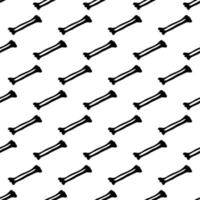 Black skeletons in various poses pattern. Halloween design. Perfect for fall, holidays, fabric, textile. Seamless repeat swatch. vector