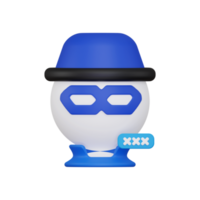 icône de logiciel espion 3d png