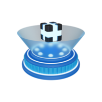 3d hologram machine icon png