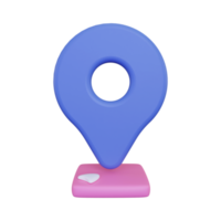 icono de pin de ubicación 3d png