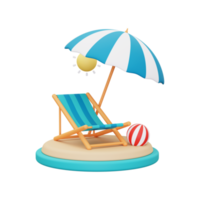 3d beach icon png