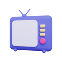 ícone de televisão 3D png