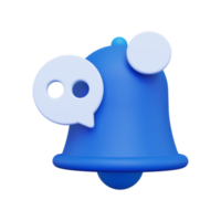 icono de notificación de mensaje 3d png