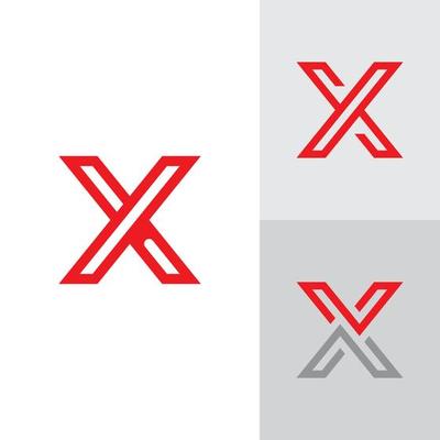 X Logo Design and template. Creative X icon initials based Letters in vector.