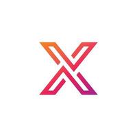 X Logo Design and template. Creative X icon initials based Letters in vector. vector