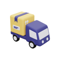 ícone de caminhão de entrega 3D png