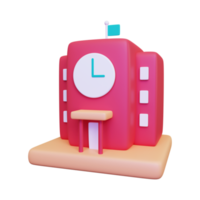 3d School Time icon png