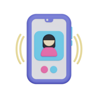 3d incoming call icon png