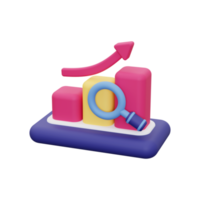 3d Search Analysis icon png