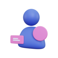 3d klant babbelen png