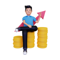 3d finance growth png