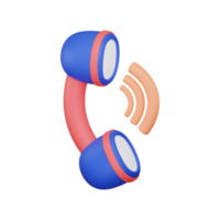 icono de teléfono 3d png