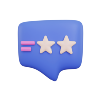 3d Feedback Star png