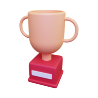 3d Trophy Cup icon png