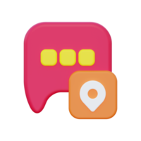 3d Chat Location icon png