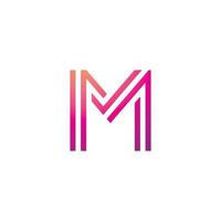 Letter M logo icon design template elements vector